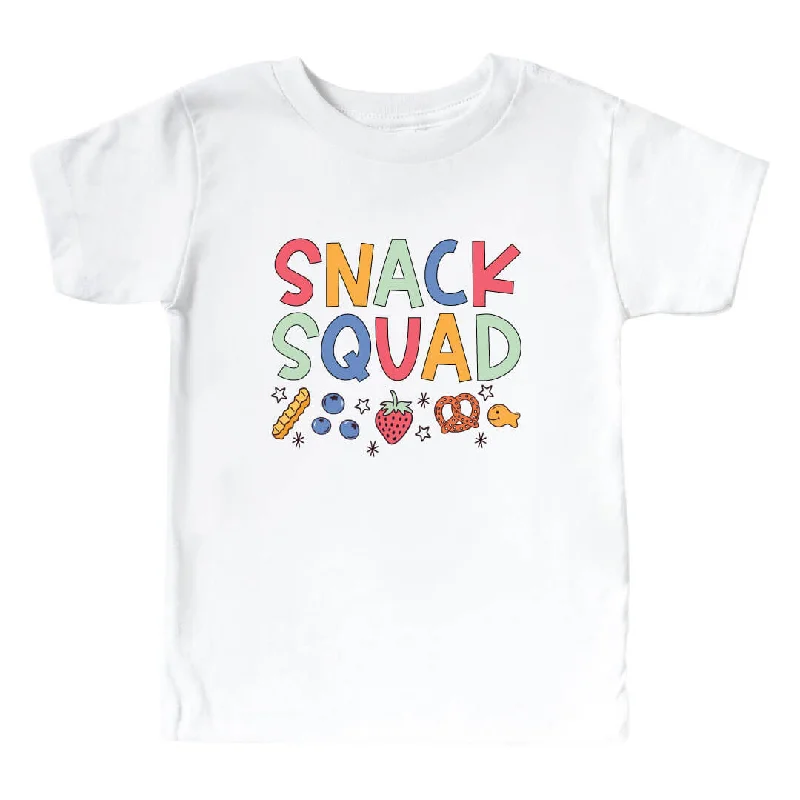 Snack Squad Kids Graphic Tee | White