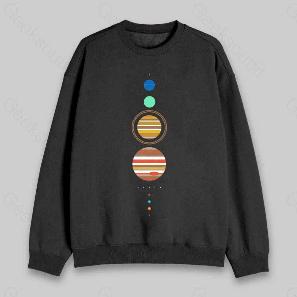 Minimal Solar System Sweatshirt