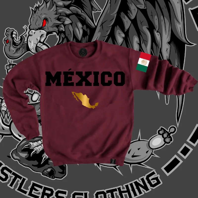 MÉXICO LINDO MAROON SWEATSHIRT