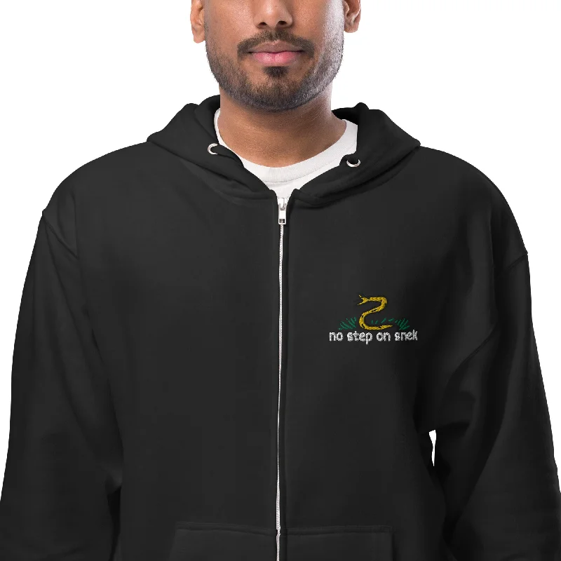 No Step On Snek Fleece Zip Hoodie