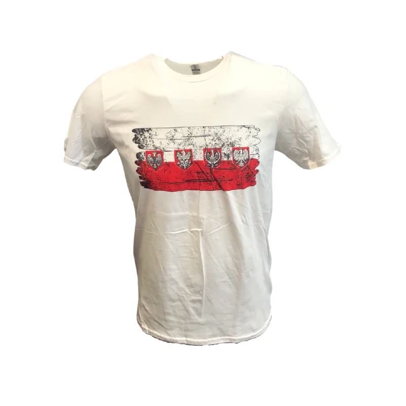 Polska Poland Gildan Grung Effect Polish Flag T-Shirt