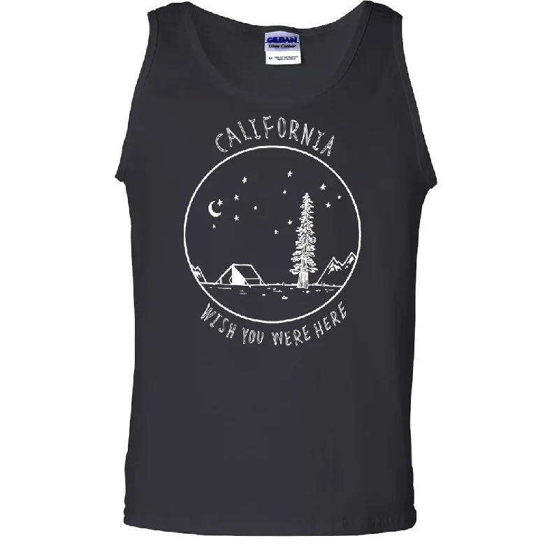 Wish You Were Here White Print Asst Colors Tank Top