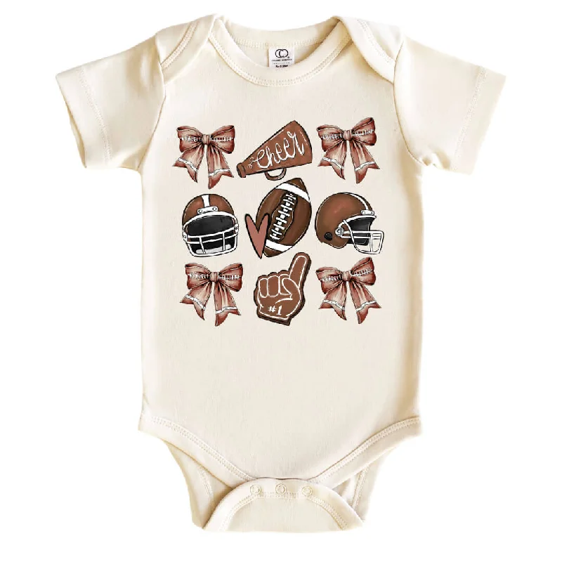 Girlie Football Graphic Bodysuit | Natural