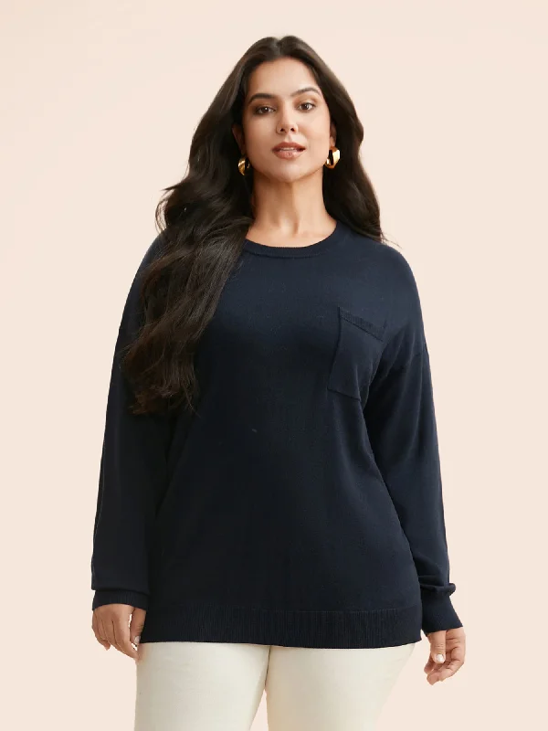 Supersoft Chest Pocket Wool Top