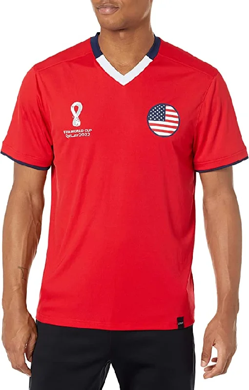 Adult USA Men's FIFA World Cup Primary Classic Short Sleeve Jersey/RED