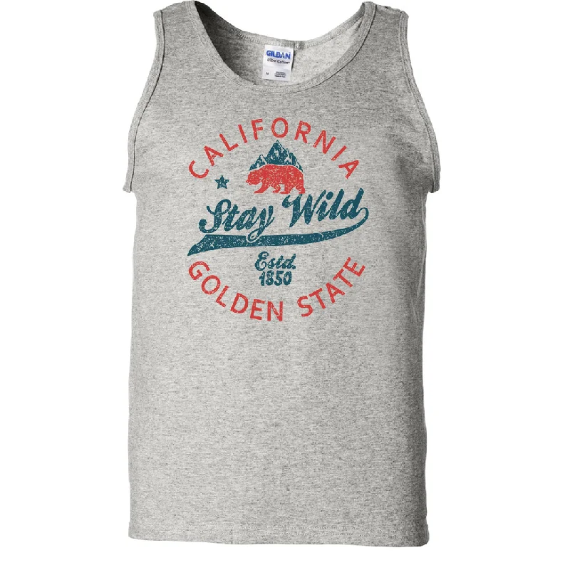 California Stay Wild Asst Colors Tank Top