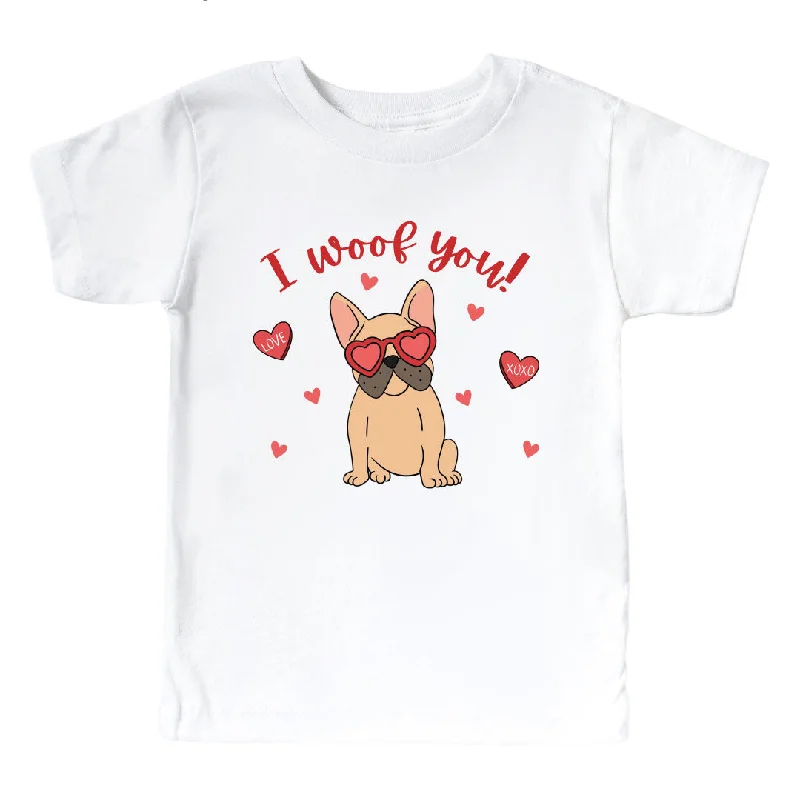 I Woof You! Kids Graphic Tee | White