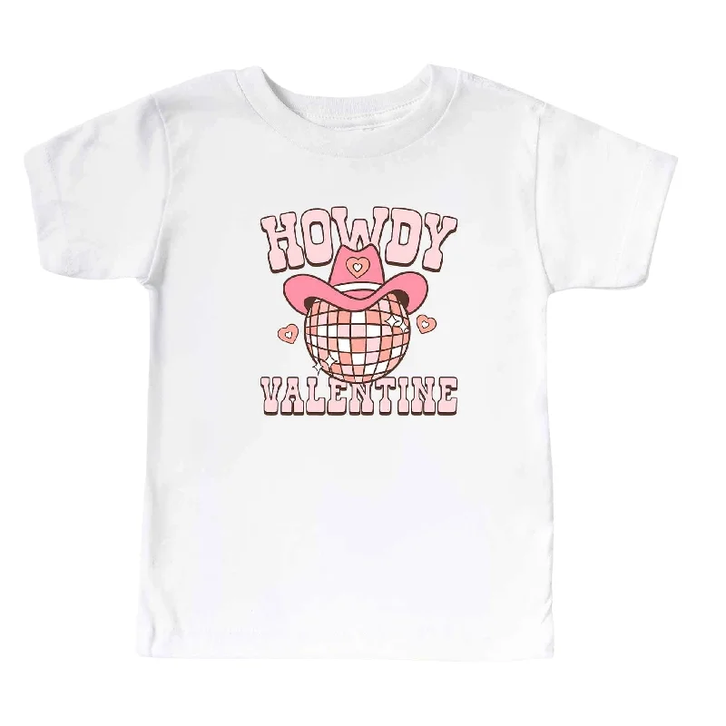 Howdy Valentine Kids Graphic Tee | White