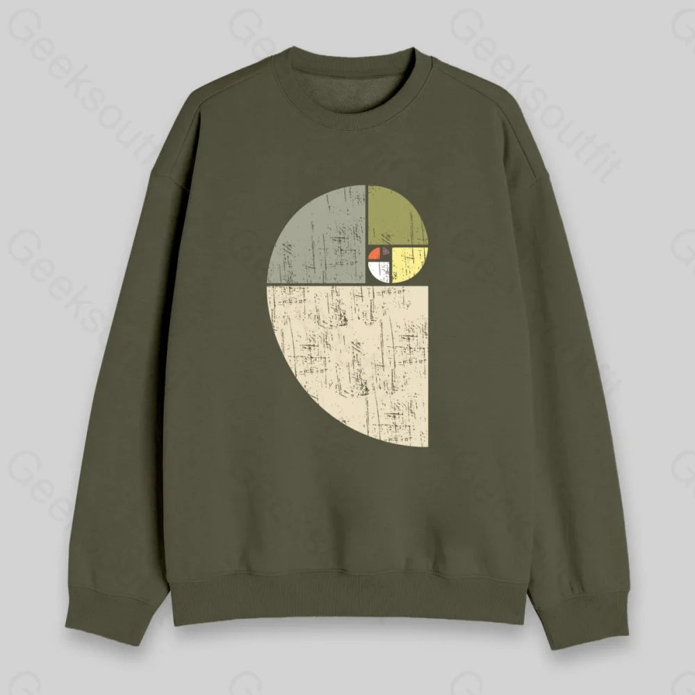 Distressed Fibonacci Spiral Sweatshirt