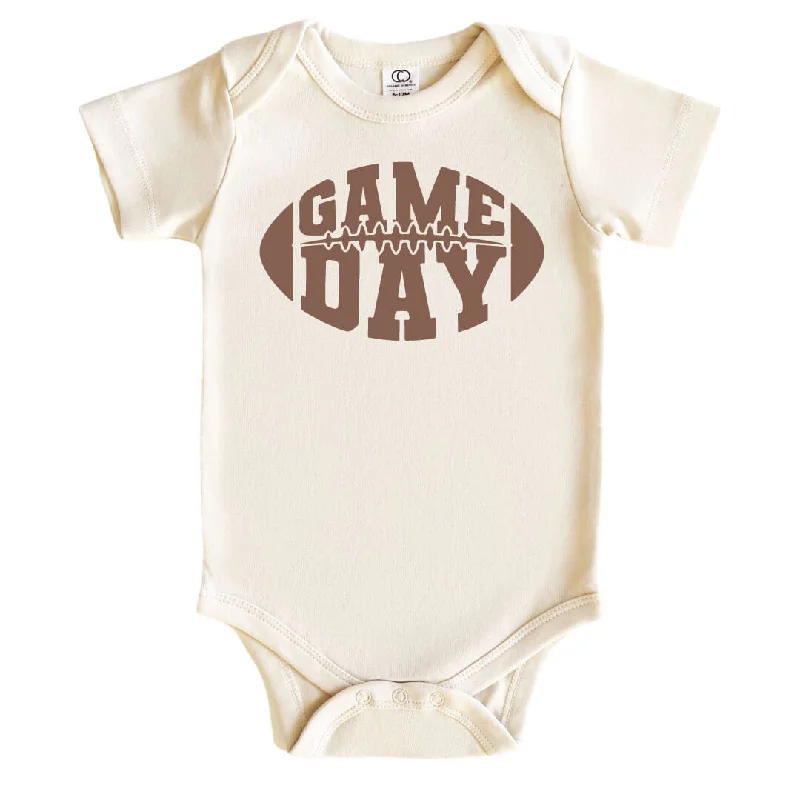 Football Game Day Graphic Bodysuit | Natural