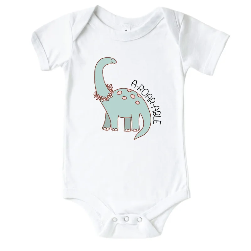 A-Roar-Able Graphic Bodysuit | White