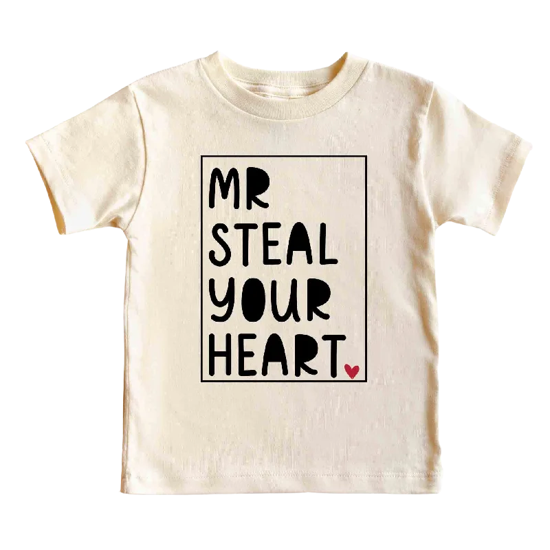 Mr. Steal Your Heart Kids Graphic Tee | Natural