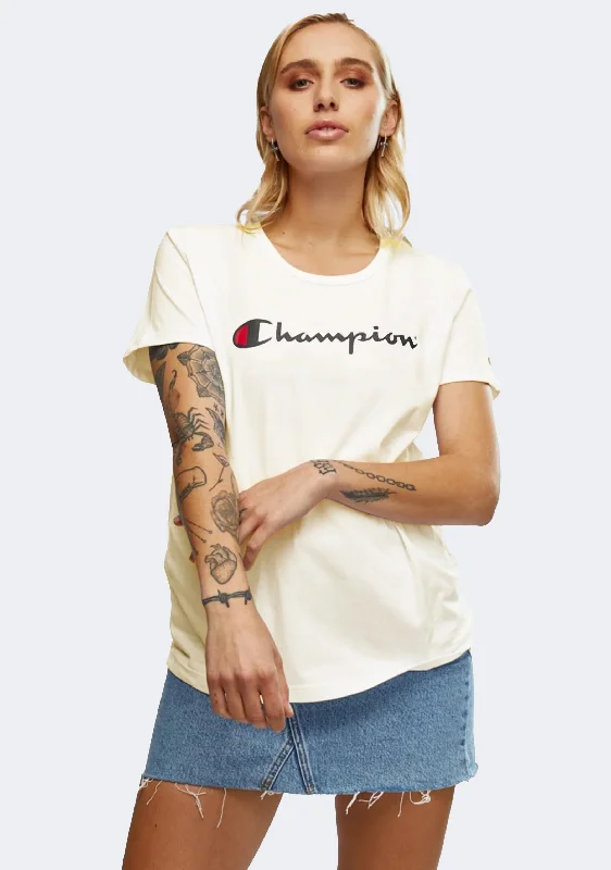 Champion Women's Script Short Sleeve Tee