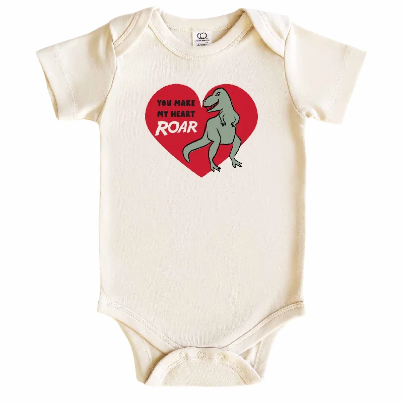 You Make My Heart Roar Graphic Bodysuit | Natural