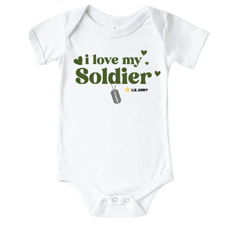 U.S. Army Personalized My Soldier Graphic Bodysuit | White