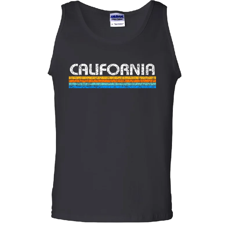 California Vintage Stripe Asst Colors Tank Top