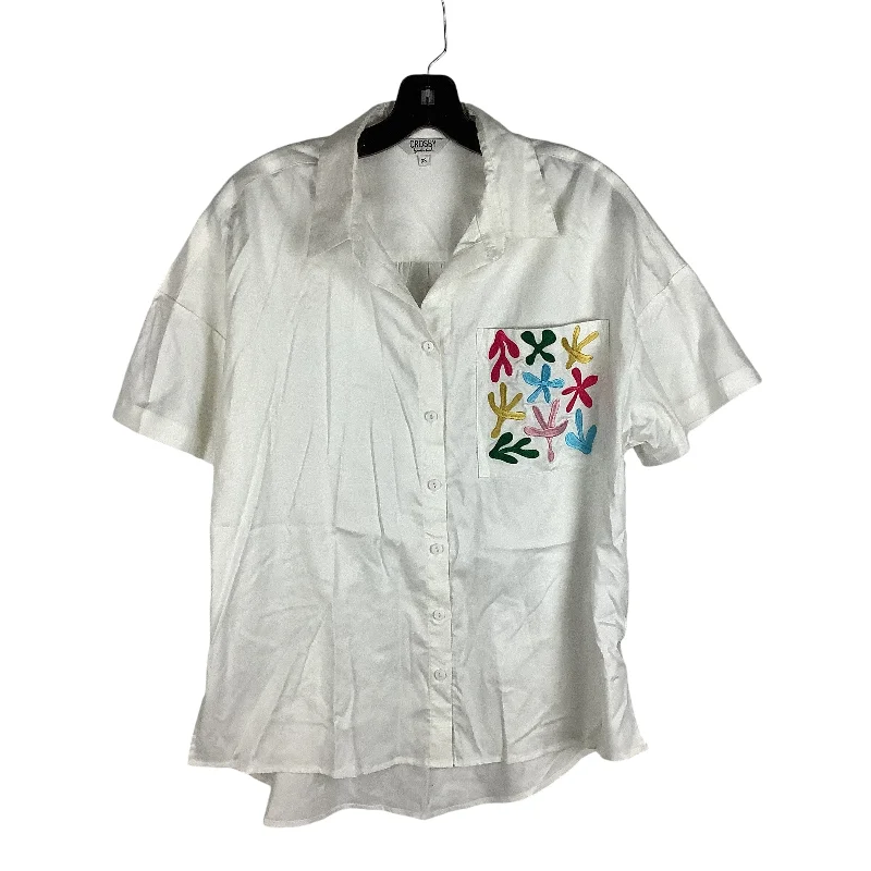 Top Short Sleeve By Crosby In White, Size: Xs