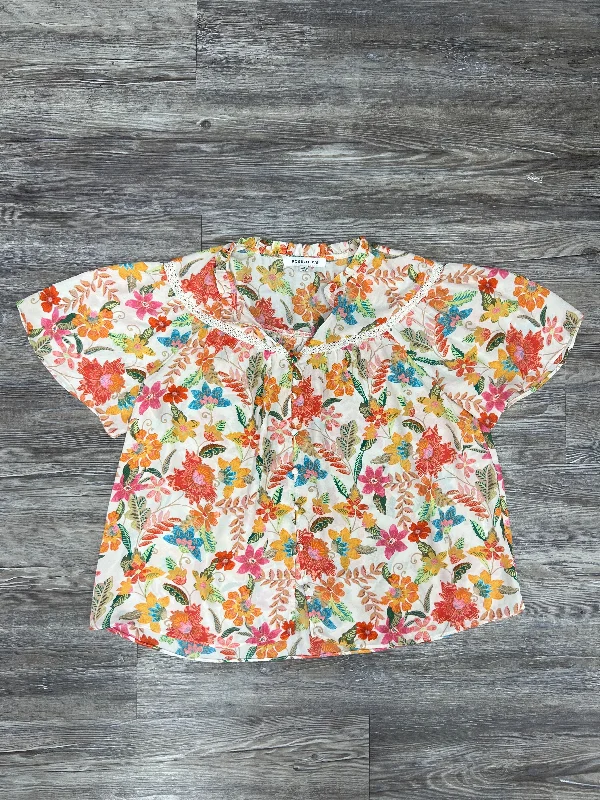 Top Short Sleeve By Rose And Olive In Multi-colored, Size: S