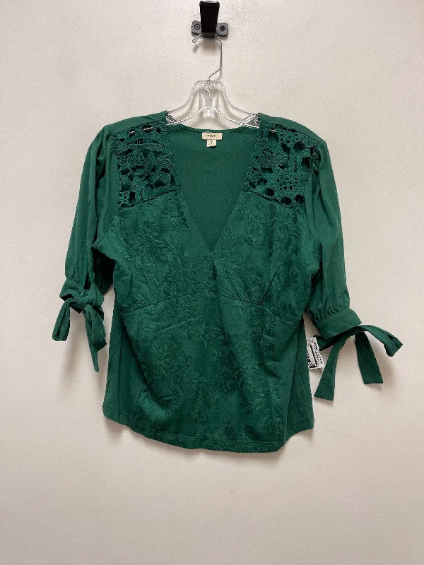 Top Short Sleeve By Tiny In Green, Size: S