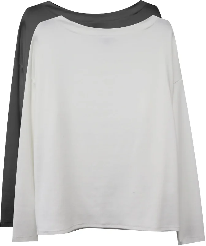 3/4 Sleeve Boatneck Top