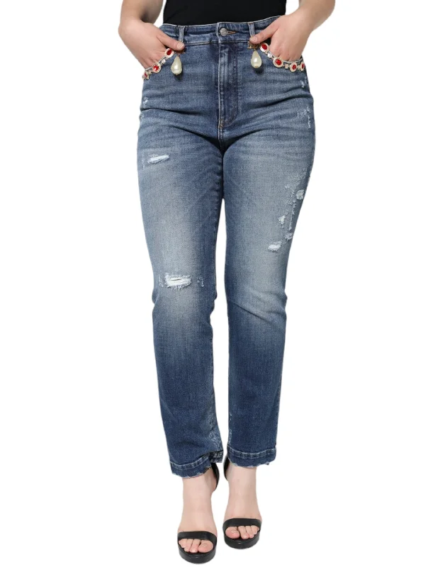 Dolce & Gabbana   Cotton Tatte Skinny  Women's Jeans