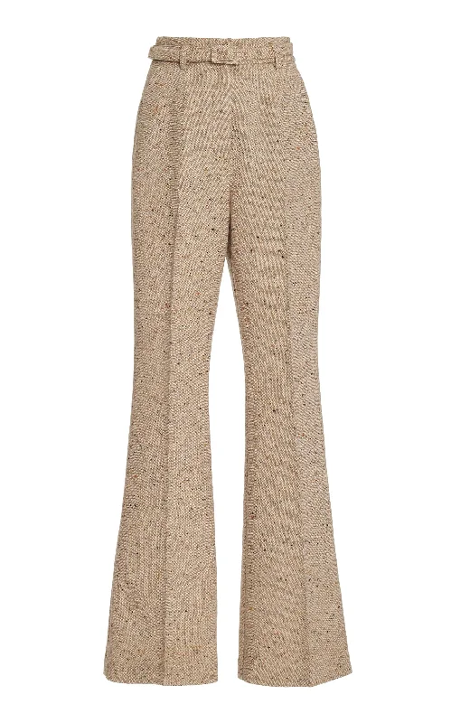 Josh Pant in Oatmeal Multi Cashmere Virgin Wool