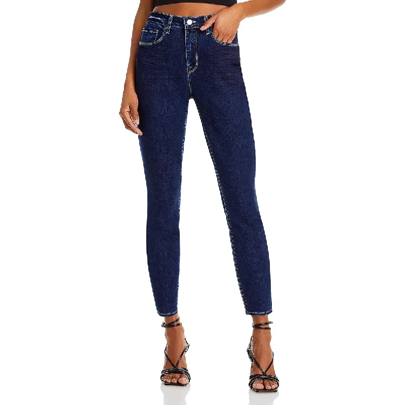 Womens High Rise Skinny High-Waisted Jeans