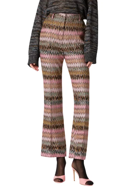 Zigzag Lamé Trousers